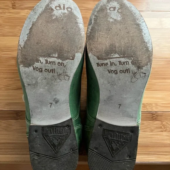 John Fluevog Radio CBC Leather & Suede Derby Shoes - Picture 7 of 8